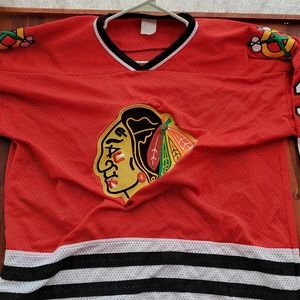 Vintage retro chicago blackhawks nhl homemade jersey